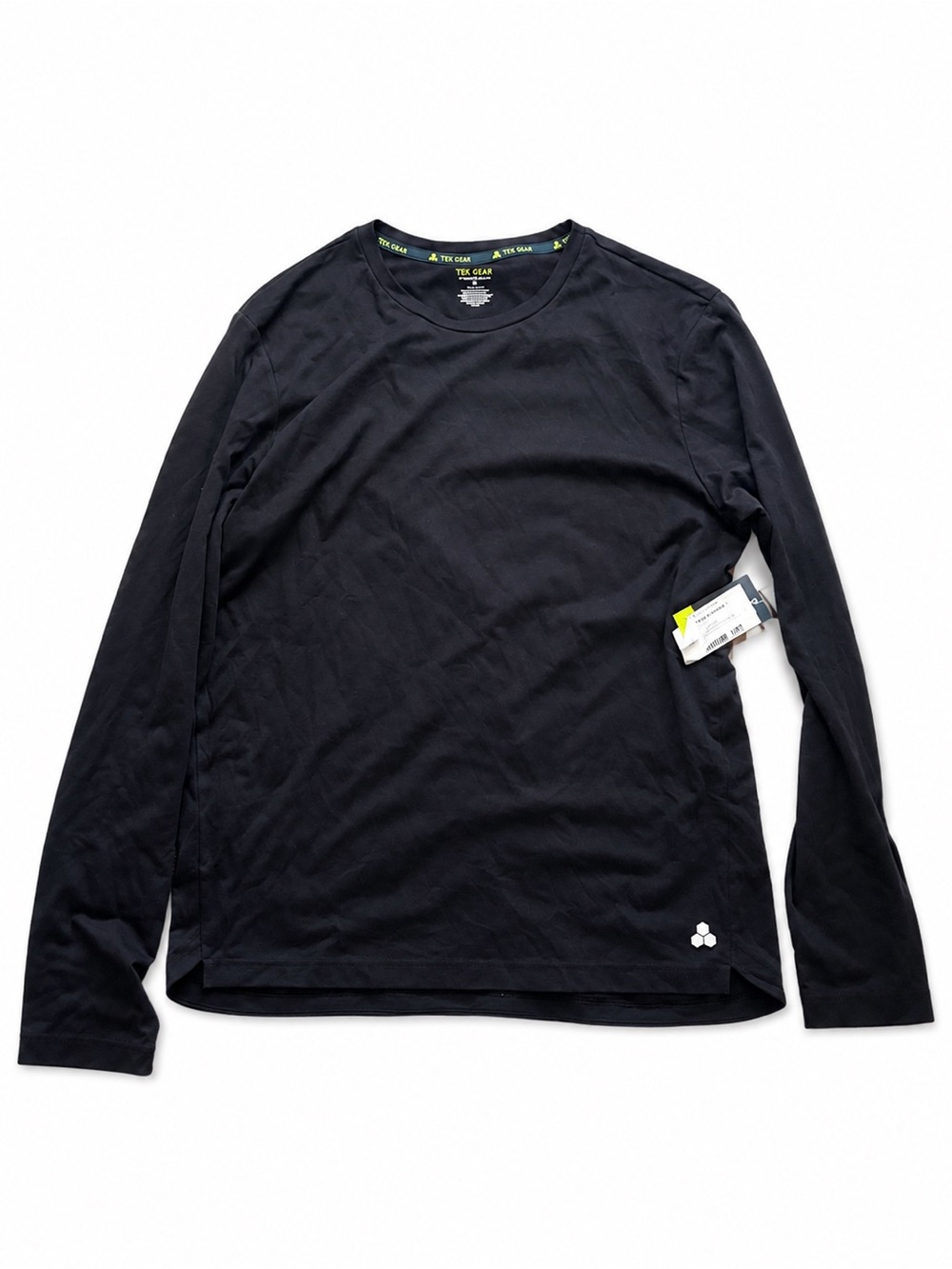 tek gear Black Long-Sleeve Crew Performance Shirt